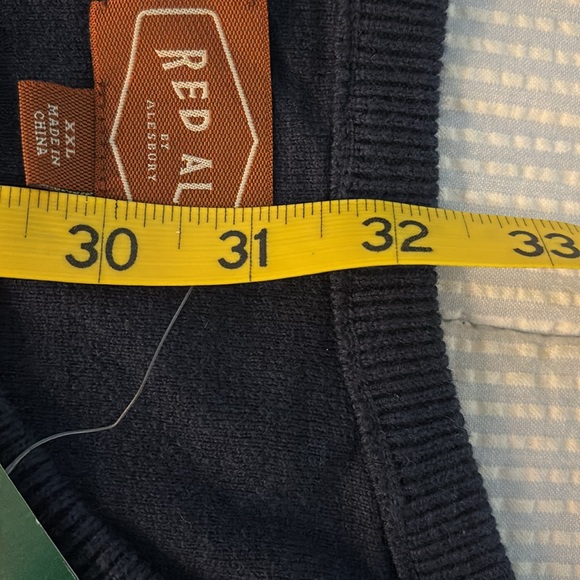 Red Ale by Alesbury Men’s Riverside Crewneck Sweater Navy size xxl - Picture 8 of 11